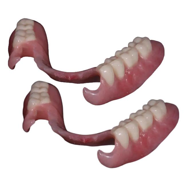 Glossy Bonded Titanium Composite Dentures For Denture Dental Lab
